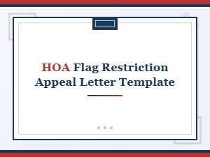 Hoa Flag Restriction Appeal Letter Template